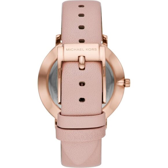 Women Pink Stainless Steel Watch with Steel, Leather, or Silicone Band - Picture 3 of 7